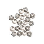 Розетки для бус 10 мм, 20 шт, 01 под античное серебро, Zlatka MFR-11