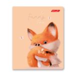 Тетрадь ученическая общая, глянцевая ламинация, A5+ 48 л. на скобе 65 г/м², белизна 100%, 10 шт, клетка в термоусадочной пленке, 000740 Забавный лис, Светоч 48ТЕТк-004