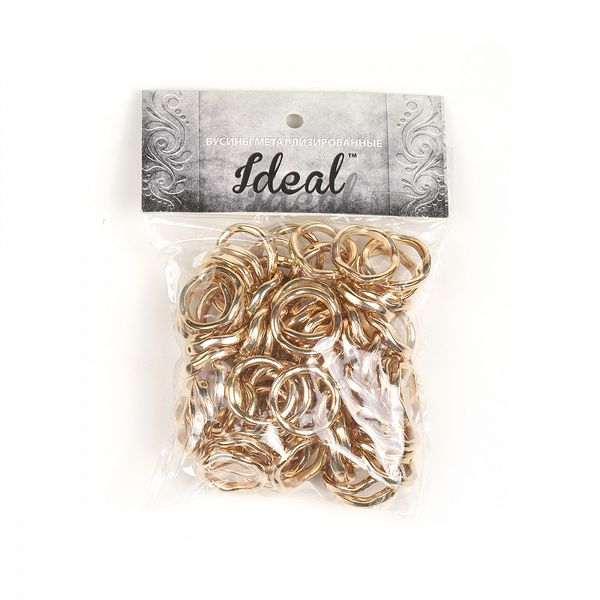 Бусины пластик под металл ⌀23 мм, 5021 цв.золото, 50 г, Ideal