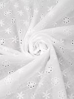 Ткань шитьё (прошва) 100 г/м², 150 см / 2 метра, TBY.Emb.1 белый