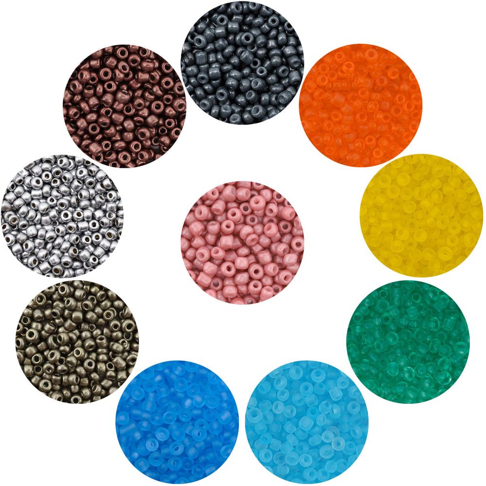 Набор бисера 11/0 ассорти №30 в тубе, 10 цветов, Astra&Craft