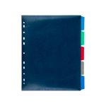Разделитель файлов пластиковый A4+, 5 шт, EC270030204 волокно, ассорти, Expert Complete EC270030204