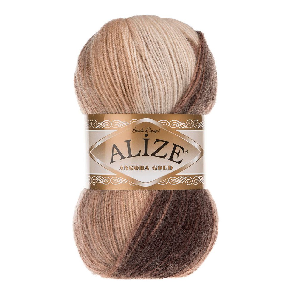 Пряжа Alize (Ализе) Angora Gold Batik / уп.5 мот. по 100 г, 550м, 6779 секционный A