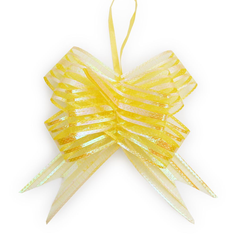 Бант бабочка 10 штук (желтый), AR410