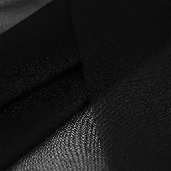 Дублерин эластичный 18 г/м², черный, шир.150см, 100м