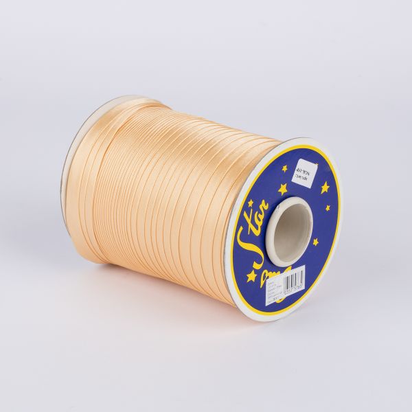 Косая бейка атласная 15 мм / 132±1 метра, В007 гр. бежевый, NGK-15P