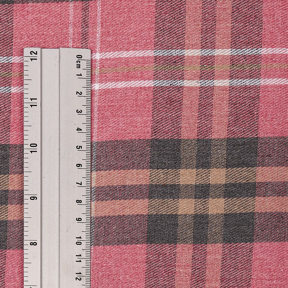 Фланель рубашечная 150 г/м², 150 см / 2 метра, TBY.Fl.T138.2, цв.138 розовый