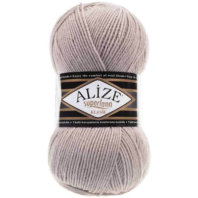Пряжа Alize (Ализе) Superlana klasik / уп.5 мот. по 100 г, 280м, 652 пепельный A