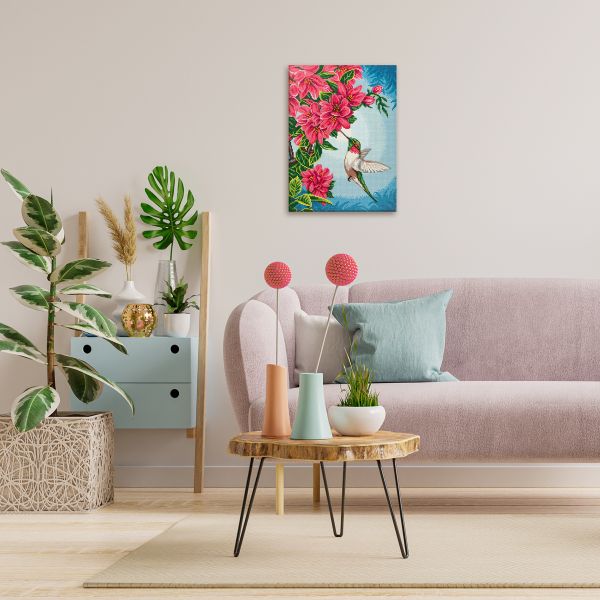 Алмазная (кристальная) мозаика Фрея ALPD-208, на подрамнике Колибри, 30х40 см