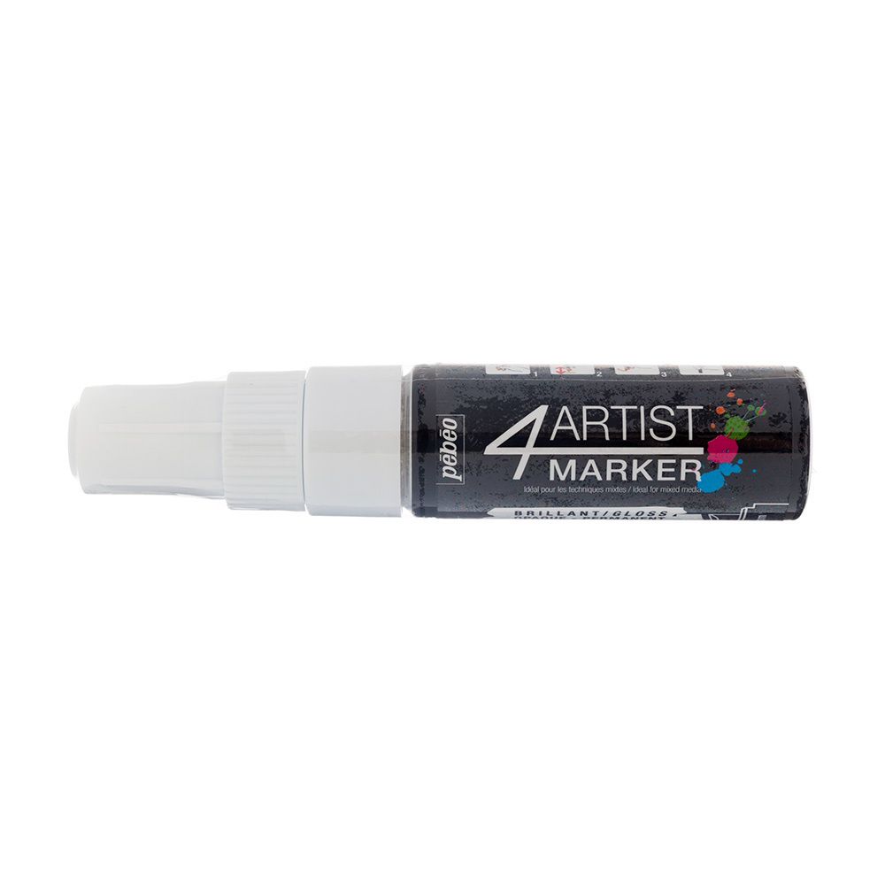 Маркер художественный 4Artist Marker на масляной основе 8 мм, перо скошенное 3 шт, 580225 белый, Pebeo