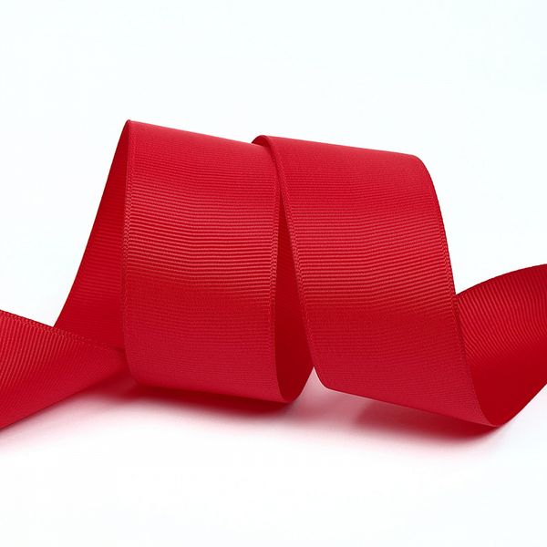 Лента репсовая (в рубчик) 38.0 мм, 260 бордовый уп. 27,4м