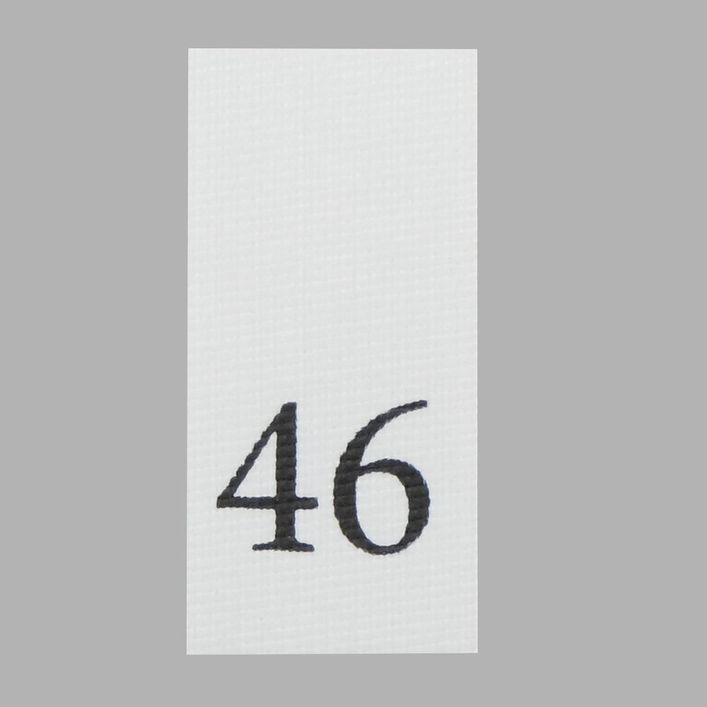 Этикетка-размерник, белый, 10х20 мм, 100 шт, 46