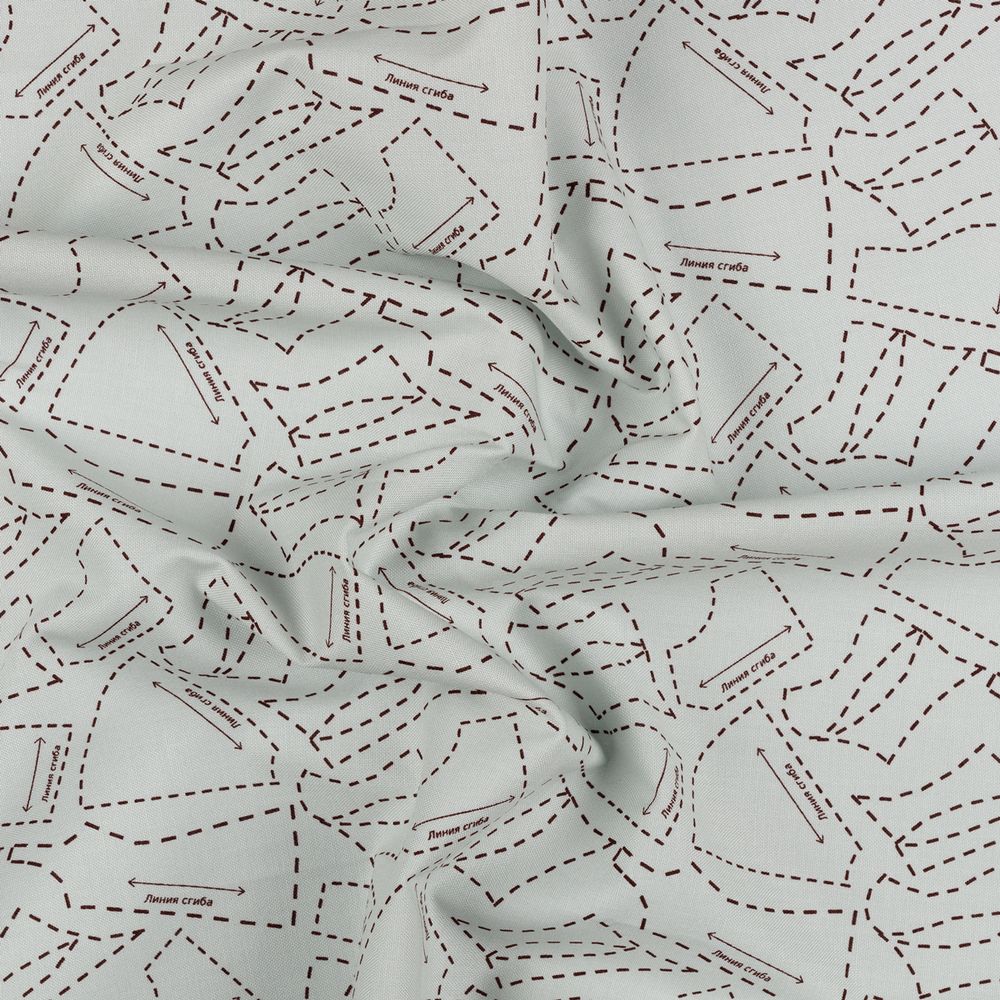 Ткань для пэчворка Peppy Век моды, отрез 50х55 см, 146 г/м², ВМ-04 серый, Peppy