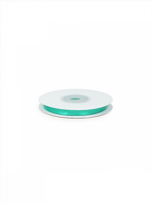 Лента атласная 1-сторонняя 6.0 мм / 22.5±1 метра, 4323 яркая мята, Magic4Hobby