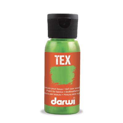 Краска для ткани Darwi TEX, 50 мл, 627 зеленый неон