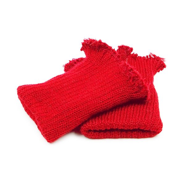 Манжеты трикотажные 7.0х9.5 см, 1 пара, плотные, 6 кл, 2х1, без шва, 739 кармин (красный)