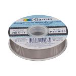 Лента репсовая (в рубчик) с зубчатым краем 25.0 мм / 25±1 метров, 017 т.серый, Gamma PTGR-25