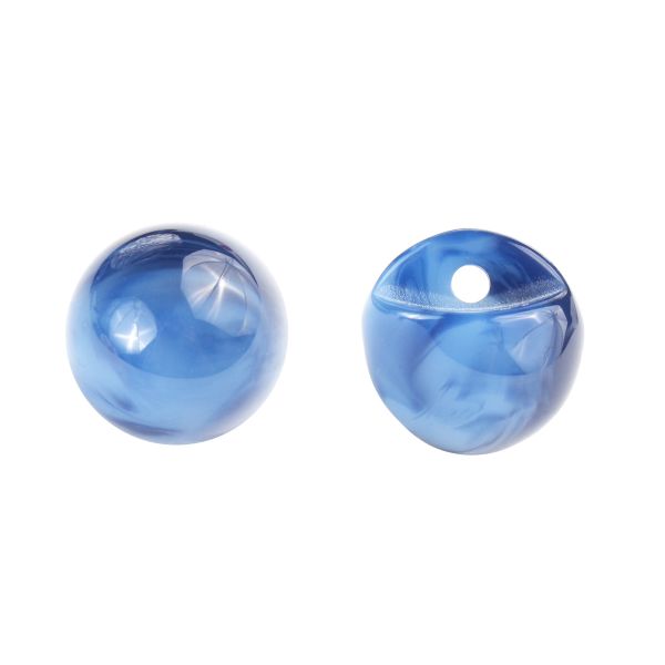 Пуговицы на ножке под камень из смолы 11мм (содалит), 100 шт