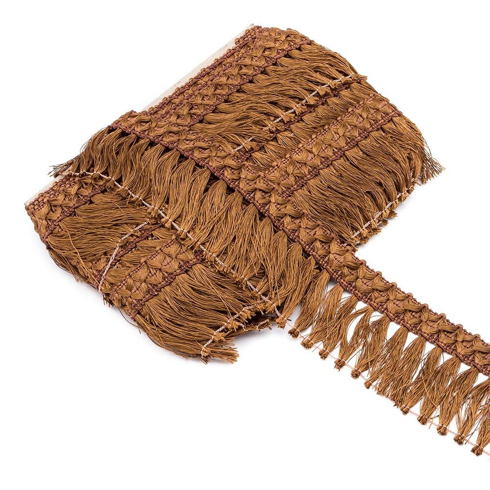 Бахрома отделочная 75.0 мм / 10 метров, с кистями, (201), 2035