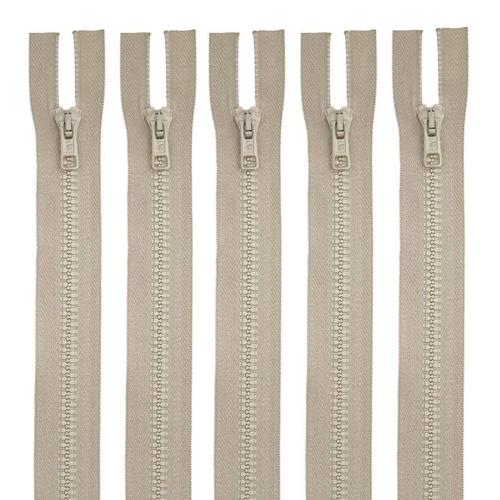 Молния трактор Arta Т6 (6 мм) 2 зам., разъем., 85 см, цв. 105 св.бежевый, уп.5 шт