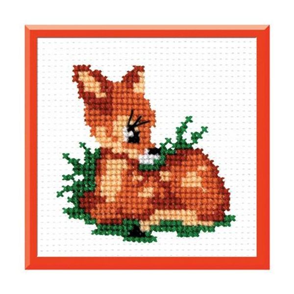 Набор для вышивания нитками РС Студия, Бемби 8х8 см