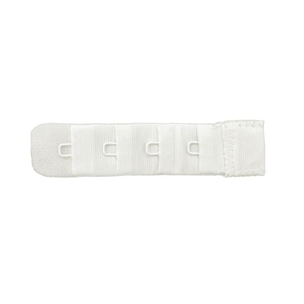 Удлинитель застежки для бюстгальтера 20.0 мм, белый, 1 крючок, Hobby&Pro, 5 шт