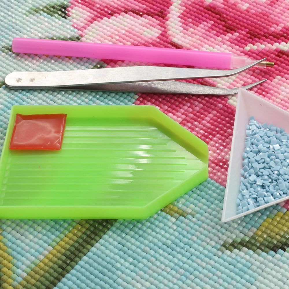 Алмазная (кристальная) мозаика Cristyle, Розовый пион, 30х40 см