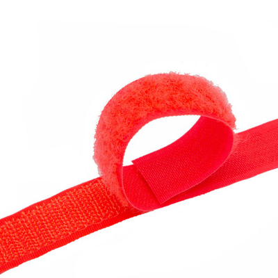 Лента контактная липучка (велкро) пришивная фасовка 20 мм / 25 см, 03 люм. оранжевый, /пара/, Hobby&Pro, кач."A" /TOS/