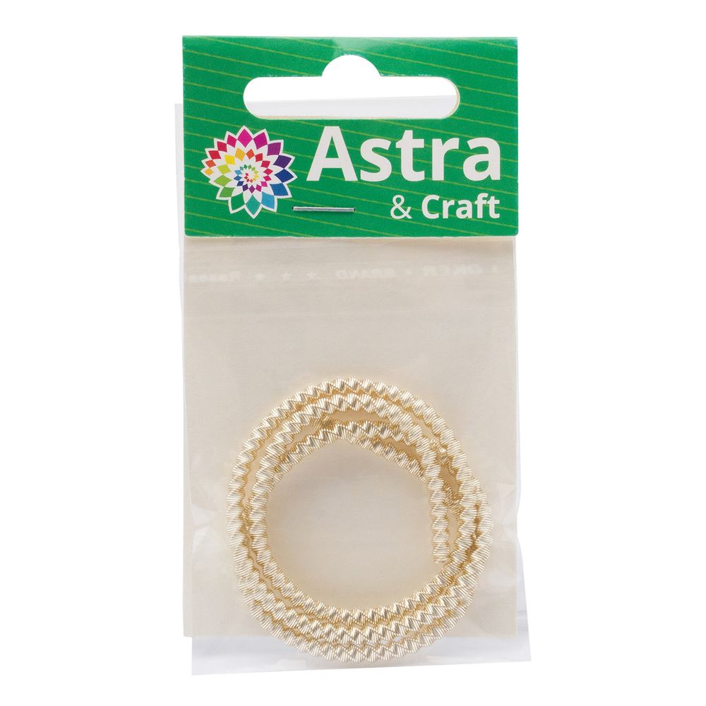 Трунцал зигзаг Светлое золото 2,5 мм, 5±0.1 грамм, ТЗ002НН25