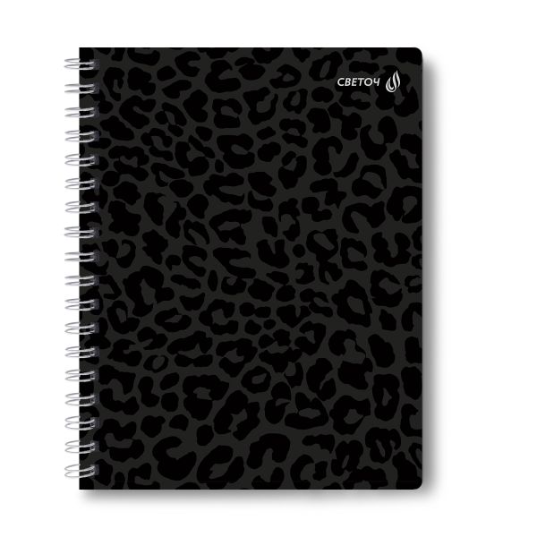 Тетрадь ученическая общая, выборочный УФ лак, A5 48 л. на гребне 65 г/м², белизна 100 %, 8 шт, клетка, 01176 Просто гений, Светоч Т106