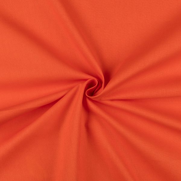 Хлопчатобумажная ткань 140 г/м², отрез 50х55 см, оранжевый, Gamma