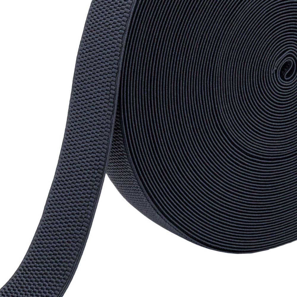 Резинка для подтяжек (помочная) 40.0 мм / 25 метров, 25.2 г/п.м., 301 серый, 6123-9344