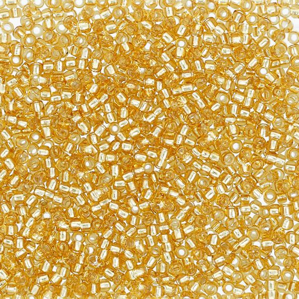 Бисер Toho 15/0 круглый (1.5 мм), 25 г (5х5 г), 0022B золотистый