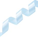 Лента атласная 1-сторонняя 25.0 мм / 22.86±1 метров, 130 св.голубой, Globus