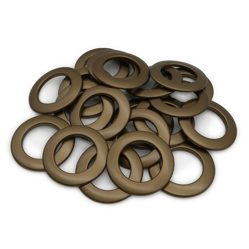 Люверсы шторные ⌀35 мм, цвет № 37 матовая латунь, 10 шт