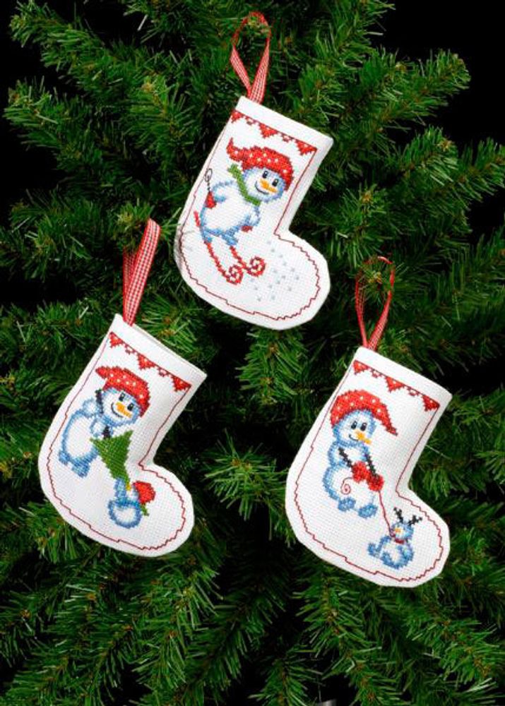 Permin, сапожок для подарков Рождественские носки, 11х12 см, 118328