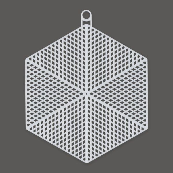 Канва пластиковая 14х12 см, 10 шт, 100% полиэтилен, шестиугольник, Gamma KPL-12