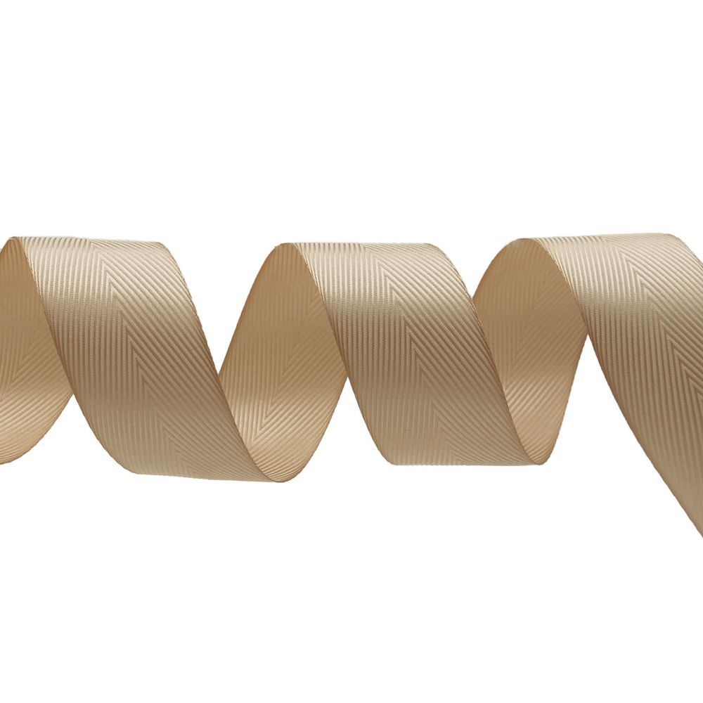 Лента декоративная ёлочка 40.0 мм / 20±1 метров, 07 серо-бежевый