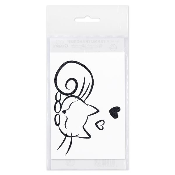 Термоаппликация Gamma Термотрансфер M №04, 1 шт, M-423 Спящая кошка 7.5х11 см