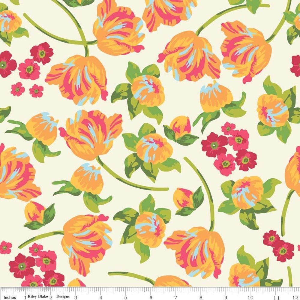 Ткань для пэчворка Riley Blake, шир. 110 см, 100% хлопок, C4320-YELLOW, 14 метров