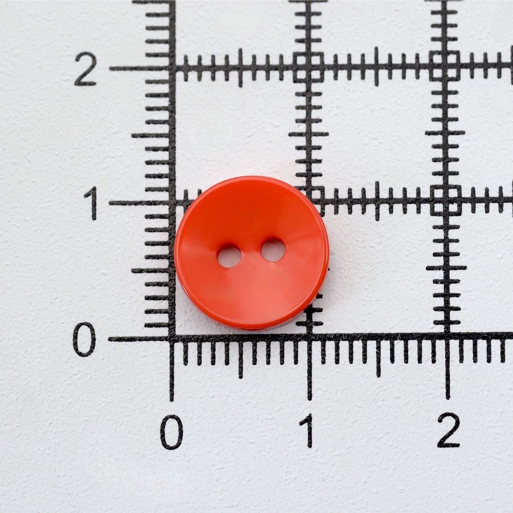 Пуговицы 2 прокола 18L, 11 мм, (Orange2 (оранжевый2)), NE74, 144 шт