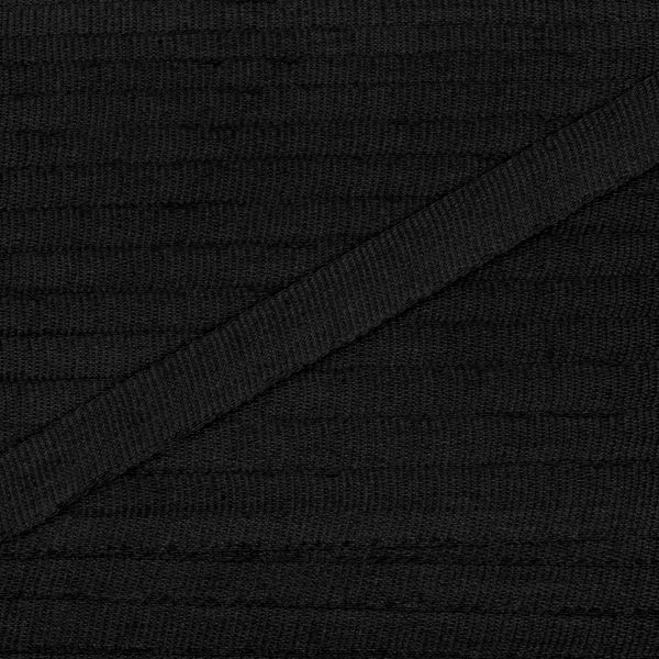 Лента (тесьма) шелковая 4.0 мм / 45.5±0.5 метров, №275 черный, Gamma SR-4