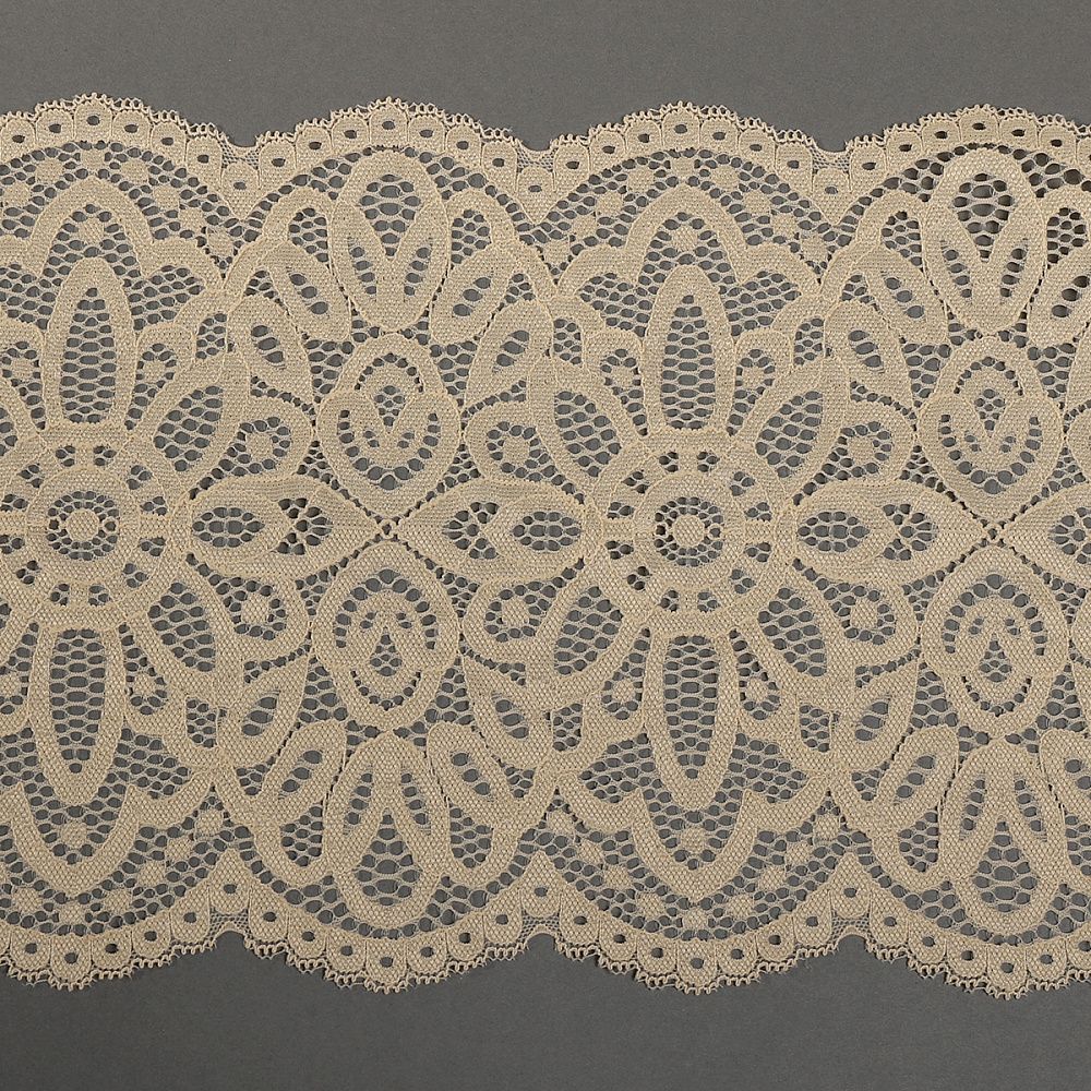 Кружево бельевое эластичное 195 мм / 3 метра, TBY.L1189, цв.126 бежевый