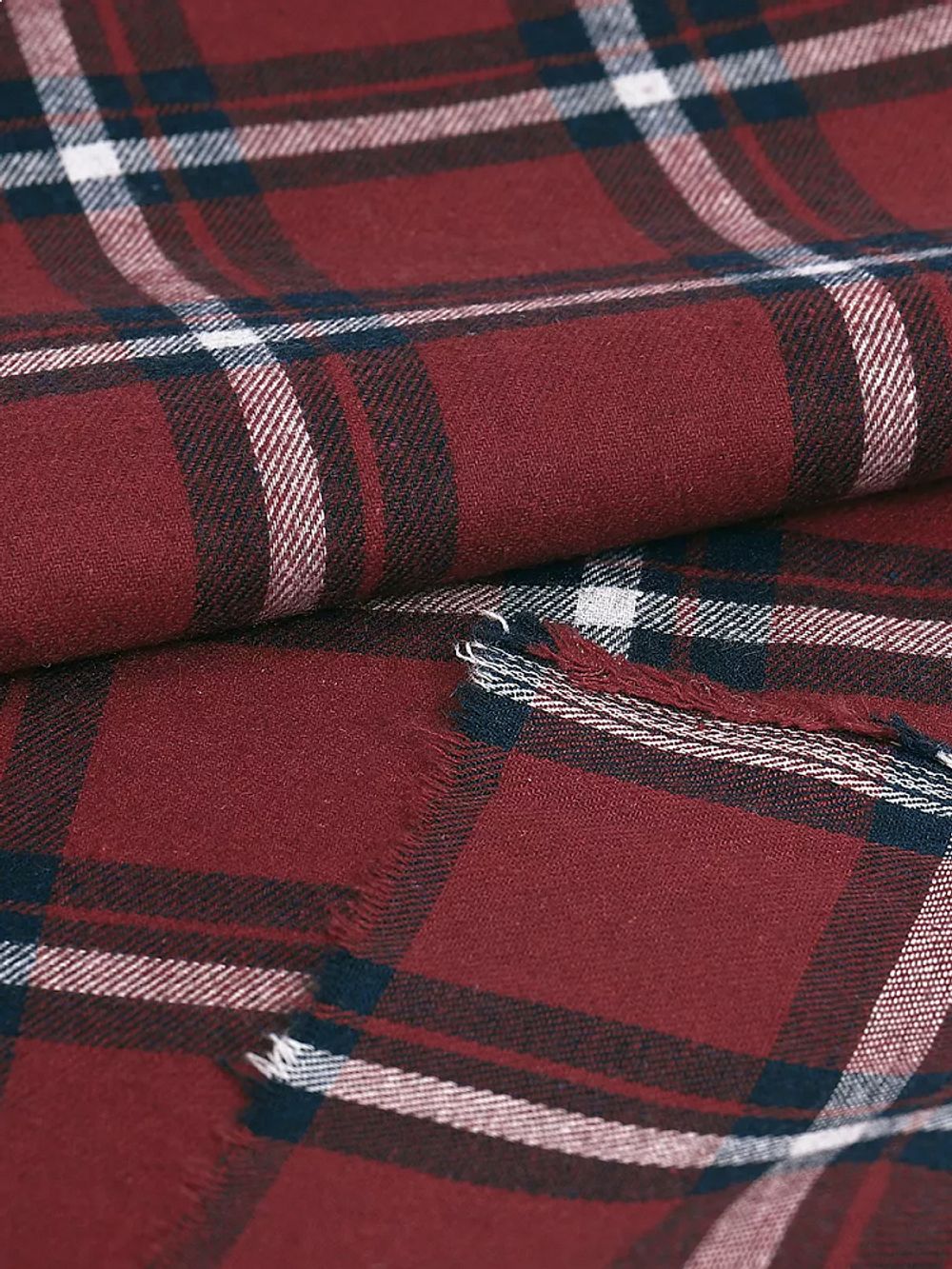 Фланель рубашечная 150 г/м², 150 см / 2 метра, арт.Fl.T310.3 цв.3 красный