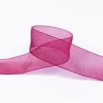 Лента капроновая (органза) 25.0 мм / 22.8±1 метра, 041 т.бордовый, Blitz OR-25