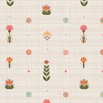Ткань для пэчворка Peppy Лесные жители, отрез 50х55 см, 146 г/м², ЛЖ-08 белый, Peppy