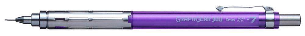 Карандаш автоматический Pentel GraphGear 300 0.7 мм, PG317-TVX фиолетовый корпус