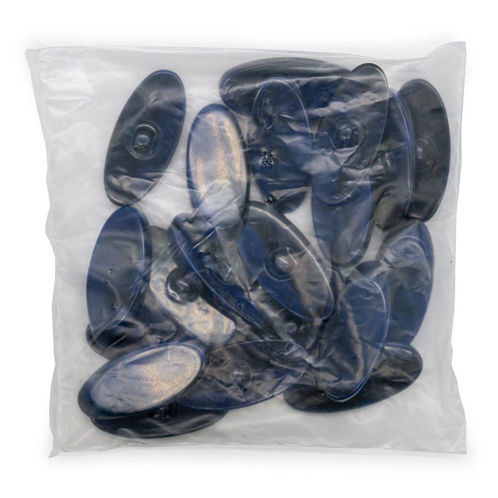 Пуговицы на ножке 72L (46мм), пластик, 3.01-416-46 черно-синий, 20 шт