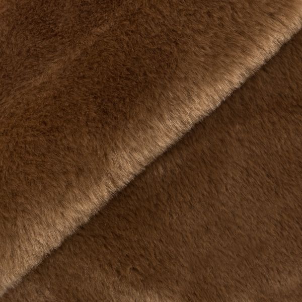 Плюш (ткань) Peppy PTB-003 446 г/м², 150 см / рул. 5 метров, т. бежевый/cappuccino