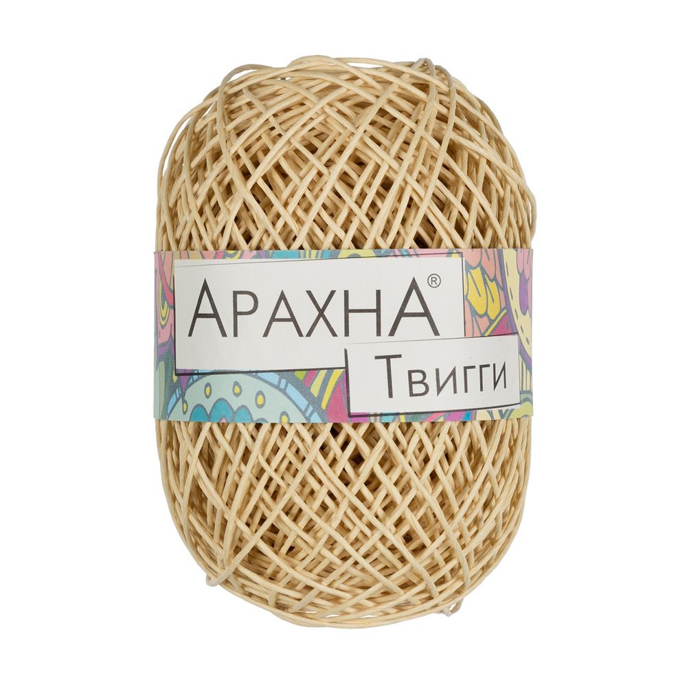 Пряжа Arachna Twiggy / уп.5 мот. по 50 г, 80м, 03 св.бежевый Пряжа Arachna Twiggy / уп.5 мот. по 50 г, 80м, 03 св.бежевый